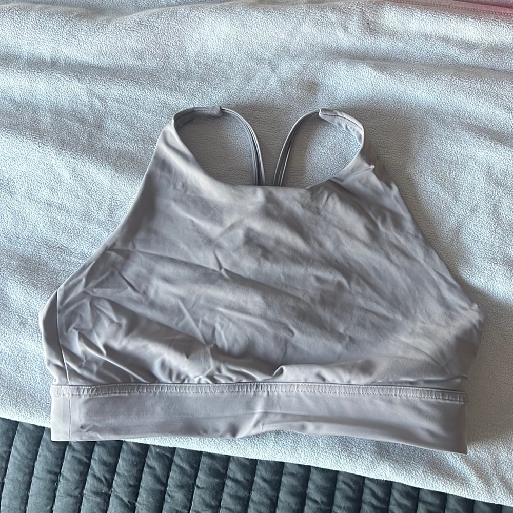 High neck energy bra